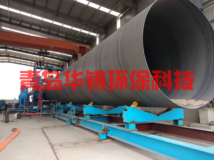 大型圓鋼外壁除銹機(jī)施工現(xiàn)場圖 大型圓鋼外壁除銹機(jī)施工現(xiàn)場圖