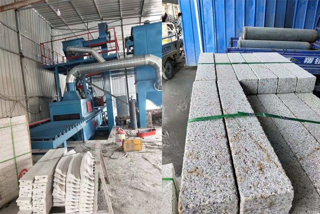 大理石荔枝面拋丸機，拋丸噴砂設(shè)備