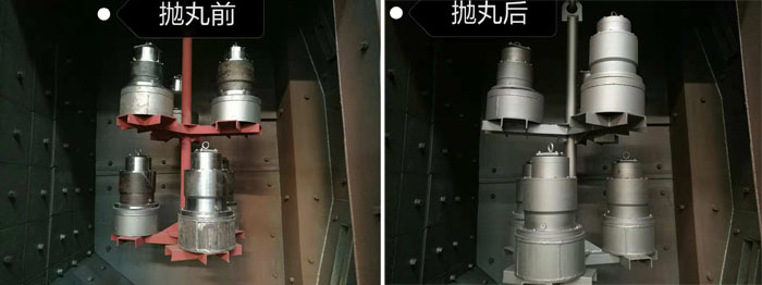 拋丸機清理效果對比圖 拋丸機清理效果對比圖